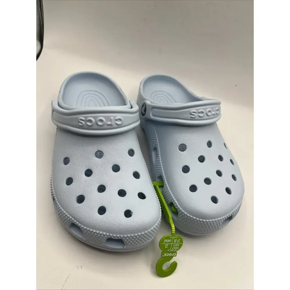 Crocs Classic Clogs Slip On Shoes Light Blue Calcite Sz M5 W7